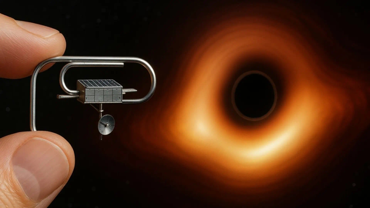 La descabellada idea de un astrofísico: crear una nave diminuta para estudiar los agujeros negros