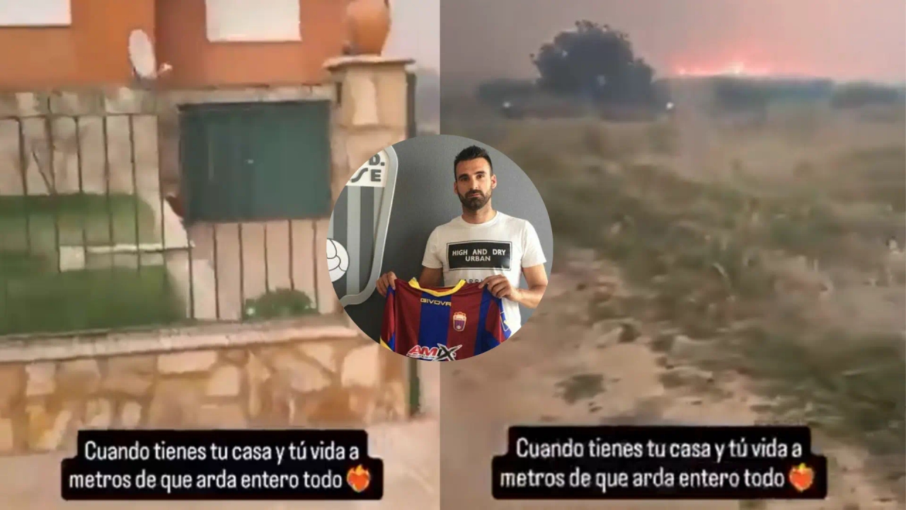 Former soccer player Murci's tense moments during a fire in León: "When your home and your life are just feet away from burning down."
