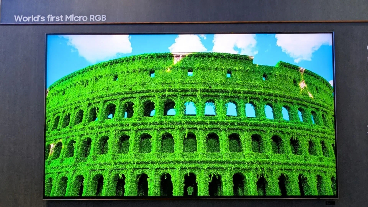 We've seen the world's first Micro RGB TV: the picture is so vivid and realistic it feels like you can touch it