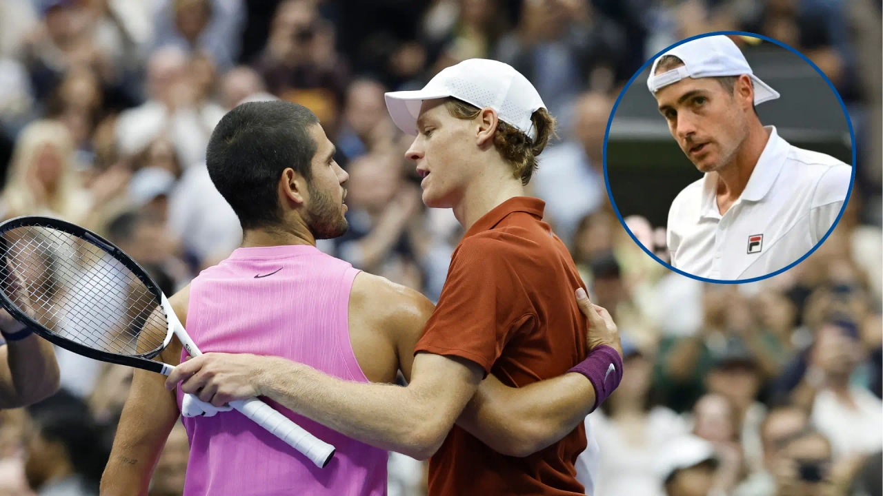 O ícone do tênis John Isner prefere Alcaraz a Sinner para vencer o Career Slam: "É estranho que ele ainda não tenha feito isso."