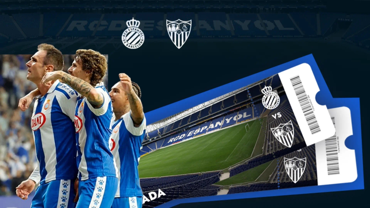 Doe mee aan de loting en win twee kaartjes voor de wedstrijd RCD Espanyol-Sevilla FC in het RCDE-stadion!