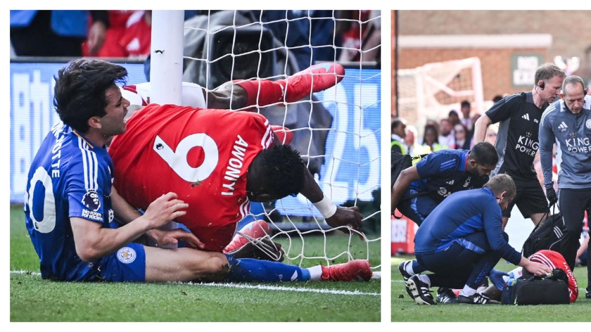 Nottingham-voetballer Taiwo Awoniyi ondergaat spoedoperatie en ligt in coma na ernstig ongeluk op het veld: video