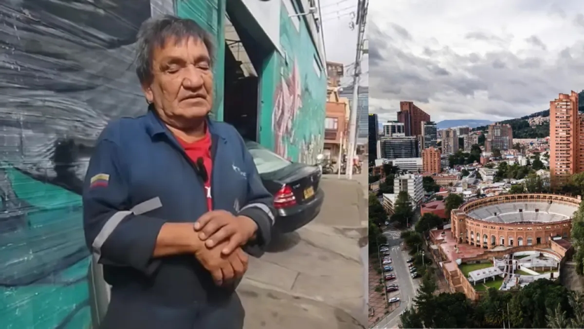 Jorge Cifuentes, il meccanico cieco di 75 anni che lavora a Bogotà e che è diventato virale sui social media.