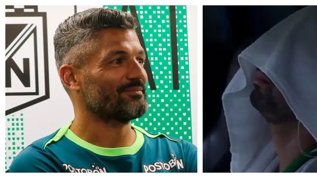 Javier Gandolfi, Opsina, and Marlos stand up for Edwin Cardona and support him after he missed two penalties in the Copa Libertadores.