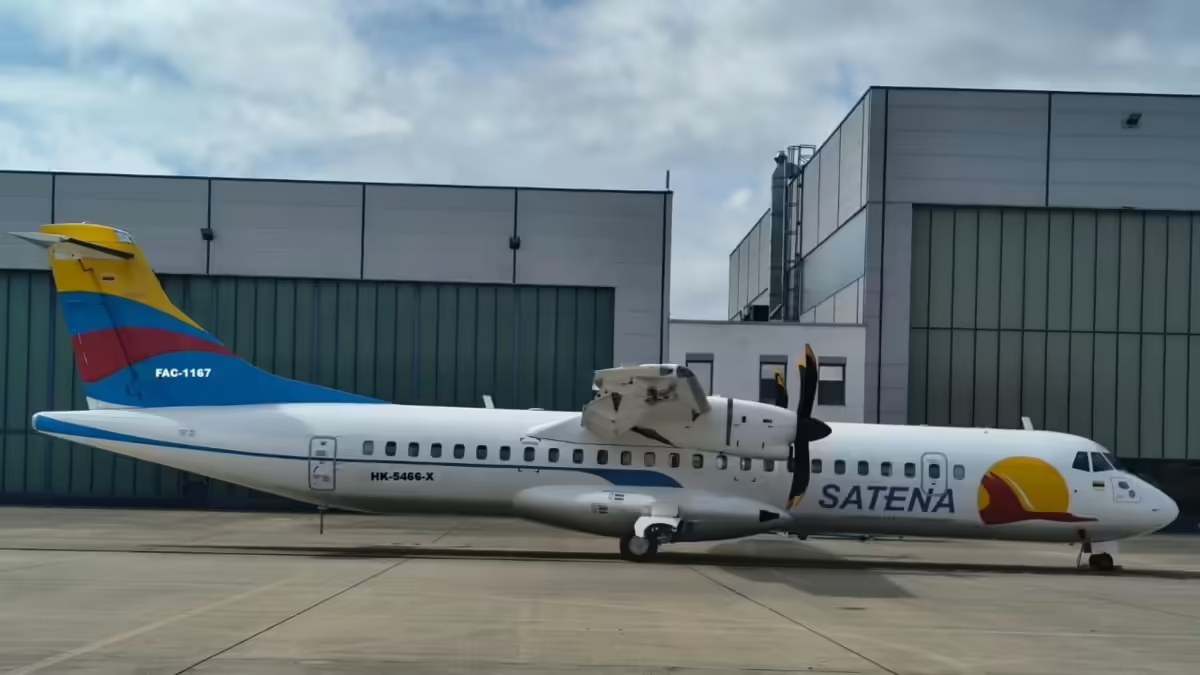 A Satena planeja expandir sua frota para 20 rotas adicionais com a adição de três ATR 72-600s.