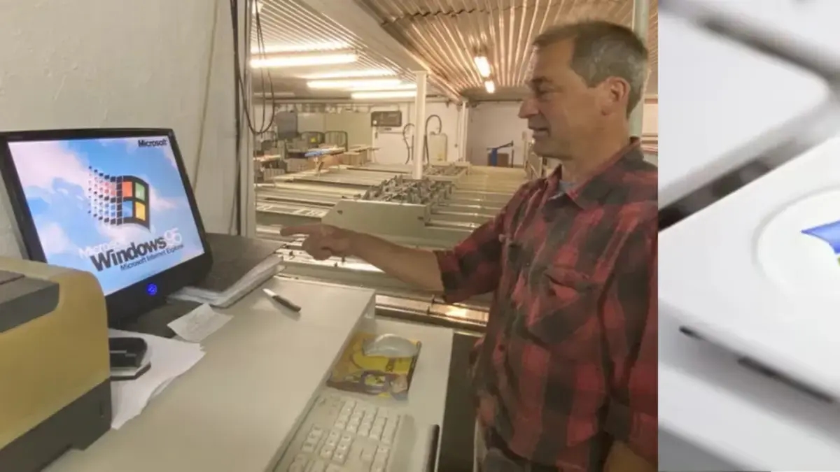 Un'azienda continua a utilizzare Windows 95 nelle sue attività quotidiane e si rifiuta di aggiornarlo: "È vecchio, ma affidabile".