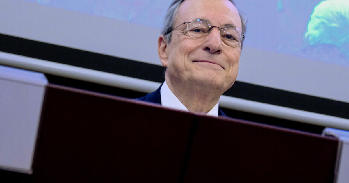Draghi's horizon. Hij is tegen importheffingen (en niet alleen tegen Trump) en tegen de asymmetrie tussen de EU en de VS.