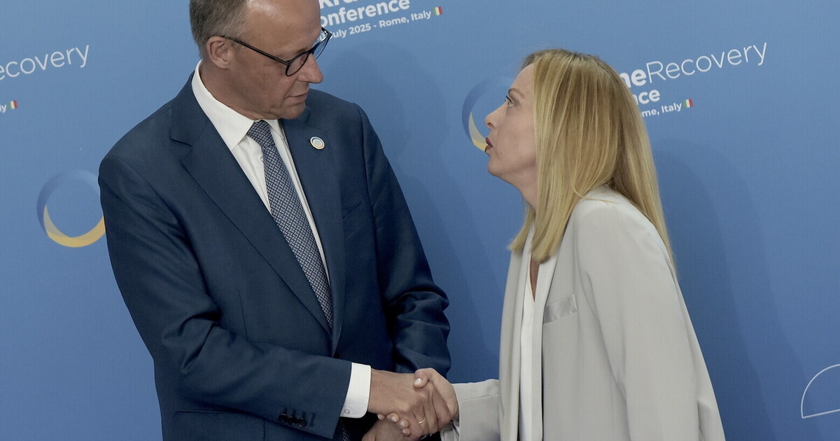 Prosty drążek firmy Merz i Meloni