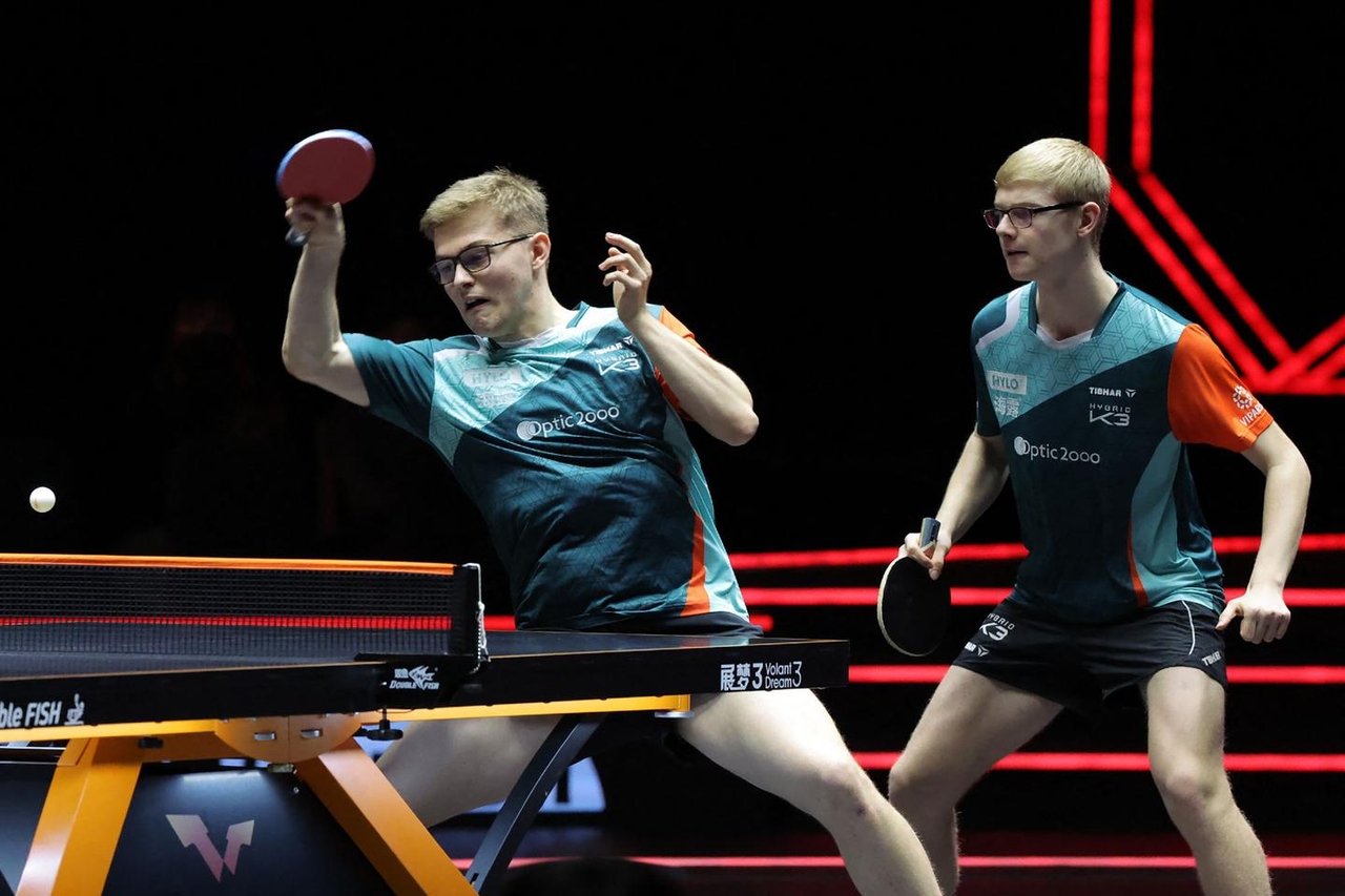 The Lebrun brothers qualify for the quarter-finals of the men's doubles at the World Table Tennis Championships