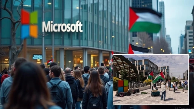 Reactions against Microsoft, which supports genocide, are avalanche: Employees were handcuffed and detained