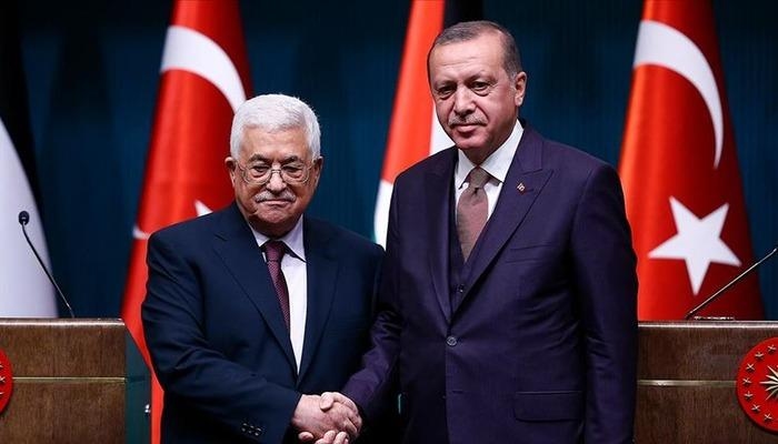 Präsident Erdoğan traf sich mit dem palästinensischen Präsidenten Abbas