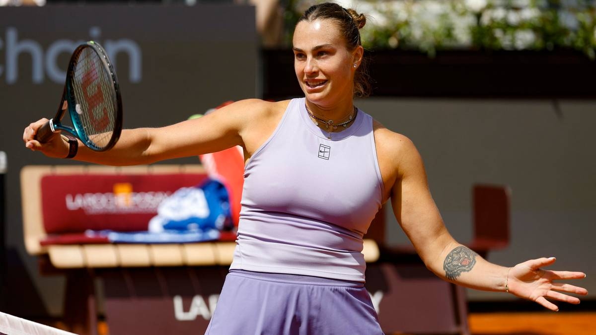 Sabalenka steht bereits im Viertelfinale. Große Emotionen im zweiten Satz