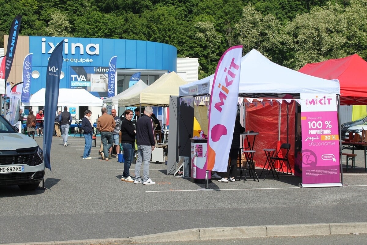 Bouwvakkers op de beurs