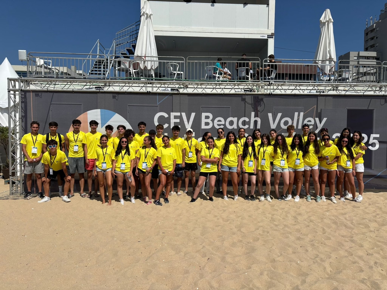 I giovani di Guarda collaborano alla finale della Coppa delle Nazioni di Beach Volley