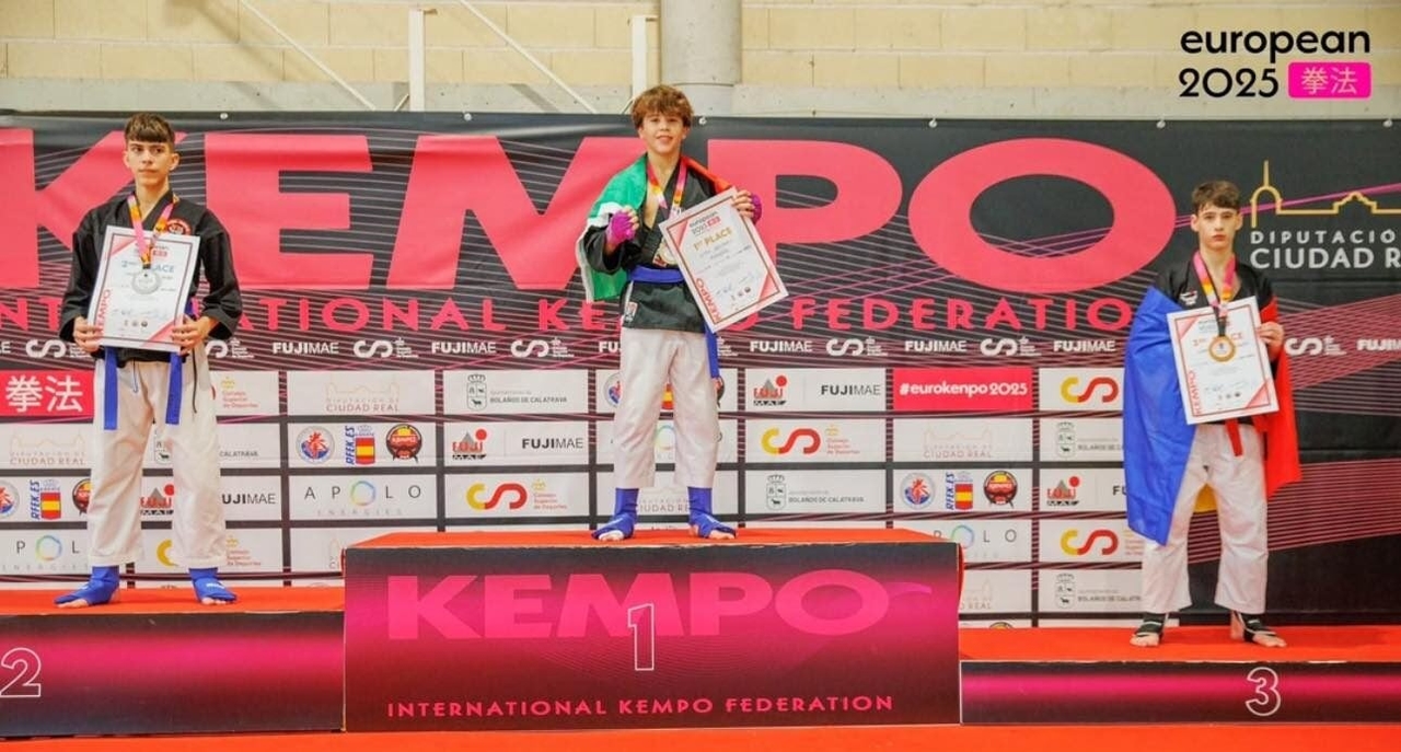 Simão Domingues is crowned European Kempo Champion.