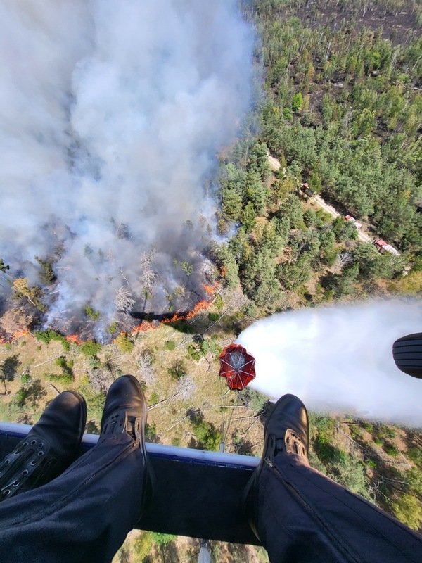 BPOLD 11: Federal Polis helikopterleri Saksonya ve Türingiya'daki orman yangınlarıyla mücadele için yeniden konuşlandırıldı