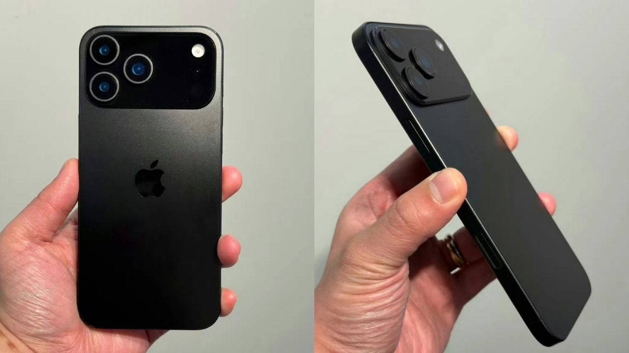 iPhone 17 Pro ve 17 Pro Max modelleri için tasarımı gösteren görseller