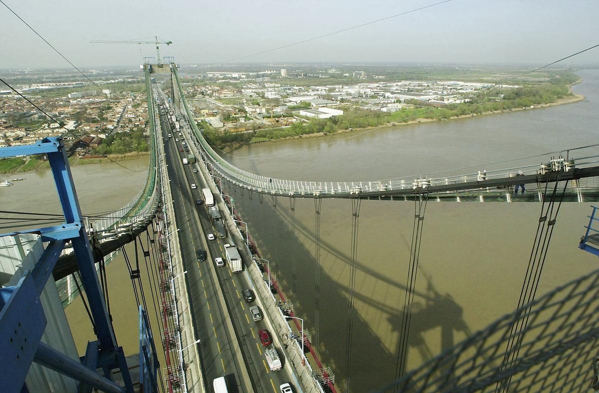 Ringstraße von Bordeaux: Die Aquitaine-Brücke war vom 14. bis 16. Mai für zwei Nächte gesperrt