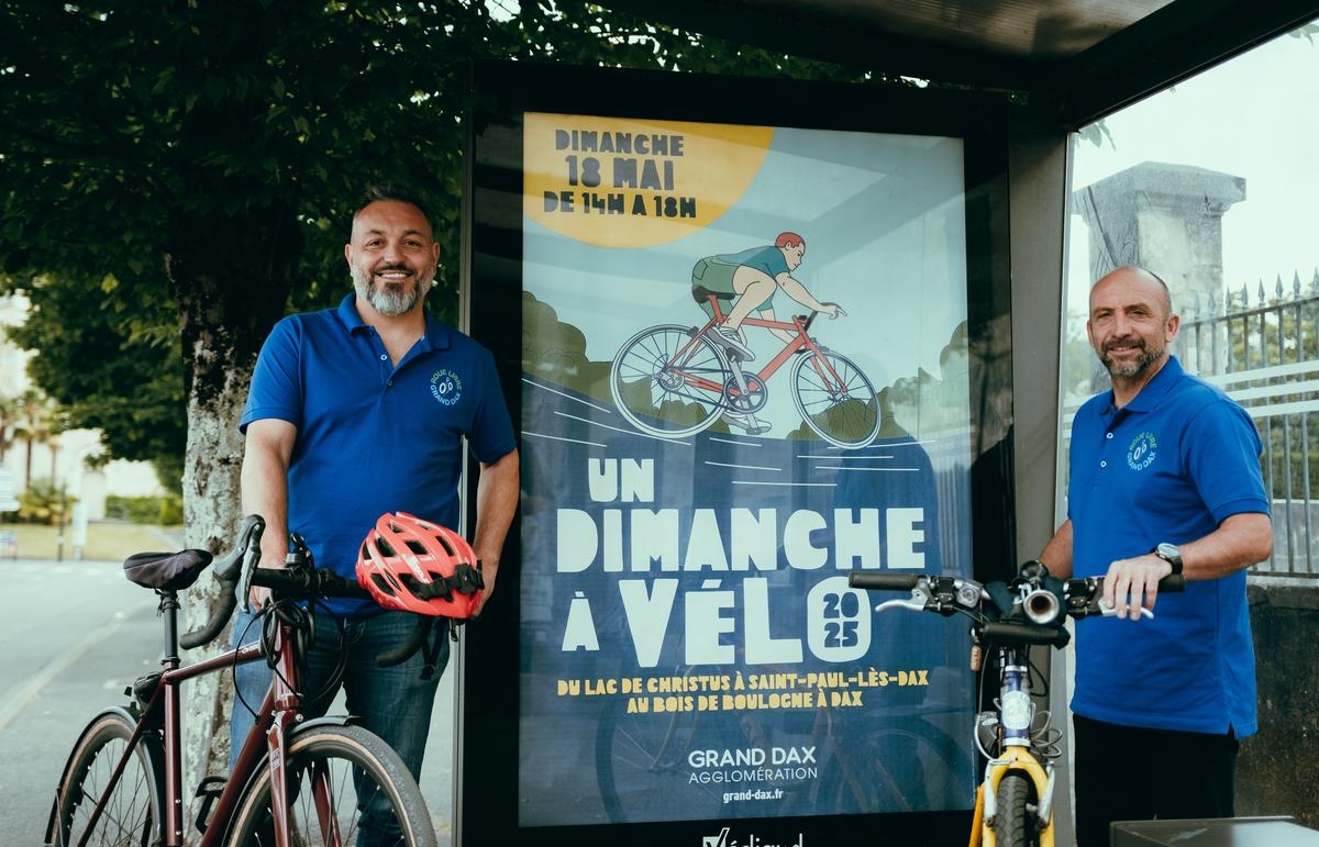 Qual o local para bicicletas em Greater Dax na época do quarto Domingo do Ciclismo?