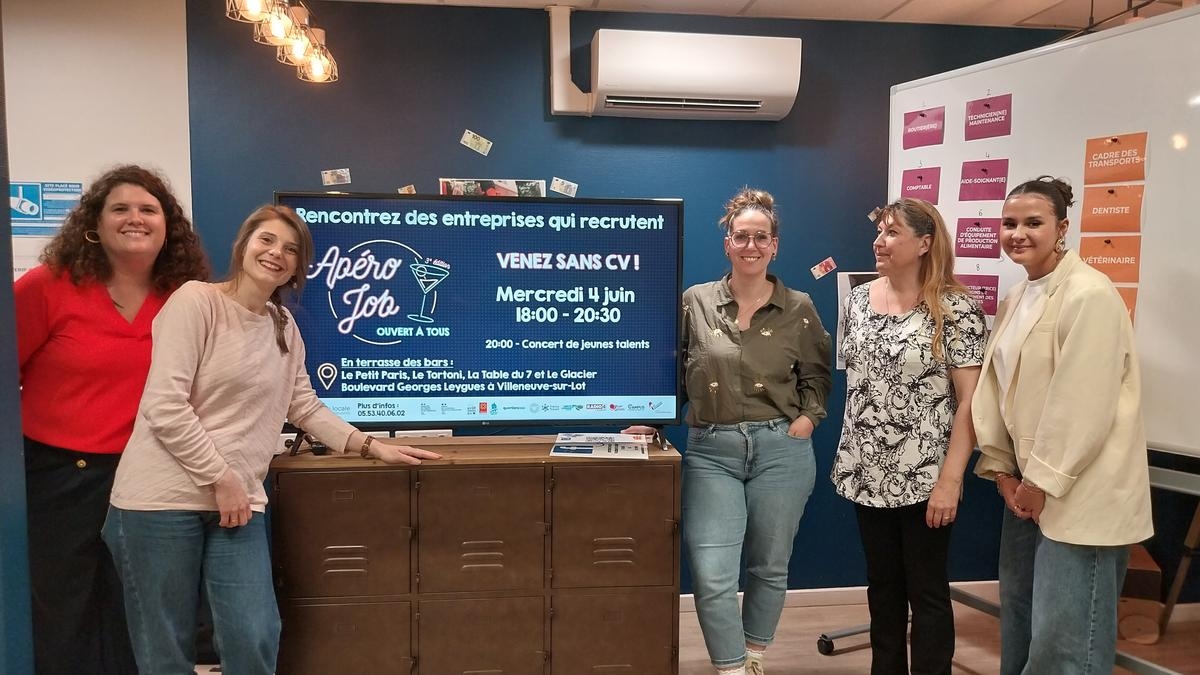Villeneuve-sur-Lot: a terceira edição do Apéro Job é servida