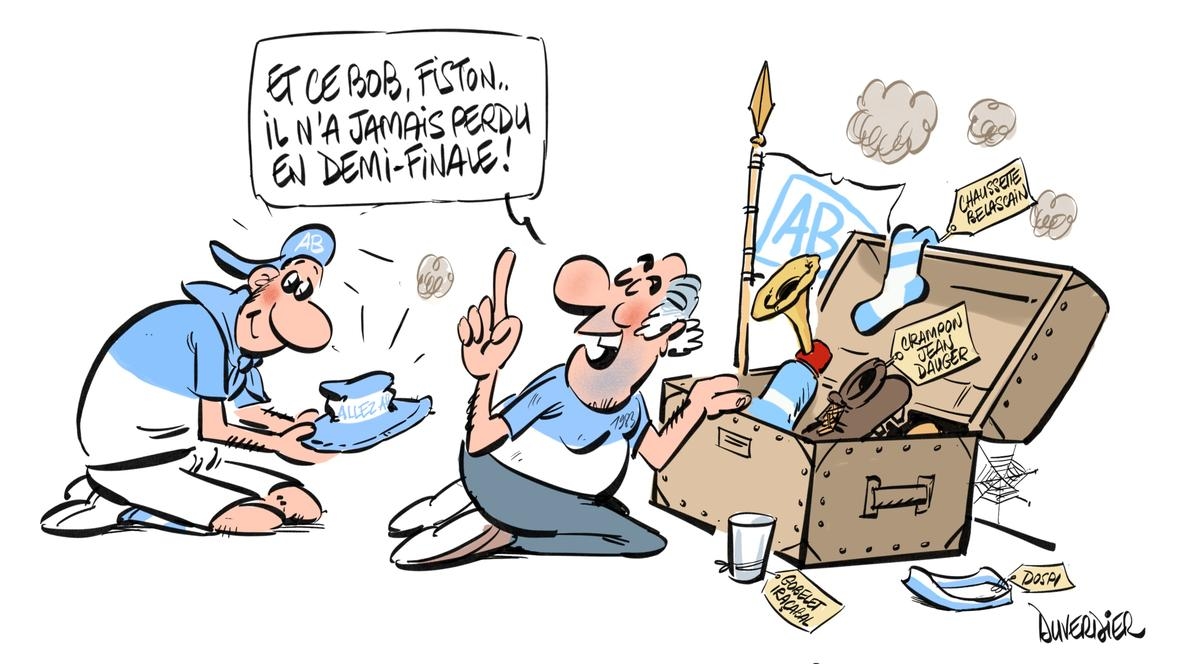 El bob “Allez Bayonne”, la prenda favorita de los seguidores de Aviron Bayonnais