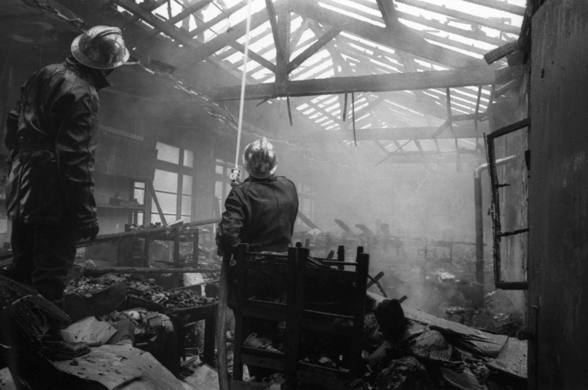 Incendio en Talence, cerca de Burdeos, en 1971: «Los trabajadores acababan de marcharse»