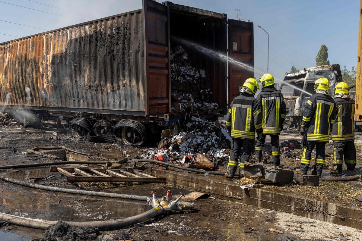Wojna na Ukrainie: Zmasowany atak na ukraińskie miasto Odessa, co najmniej jedna osoba zginęła