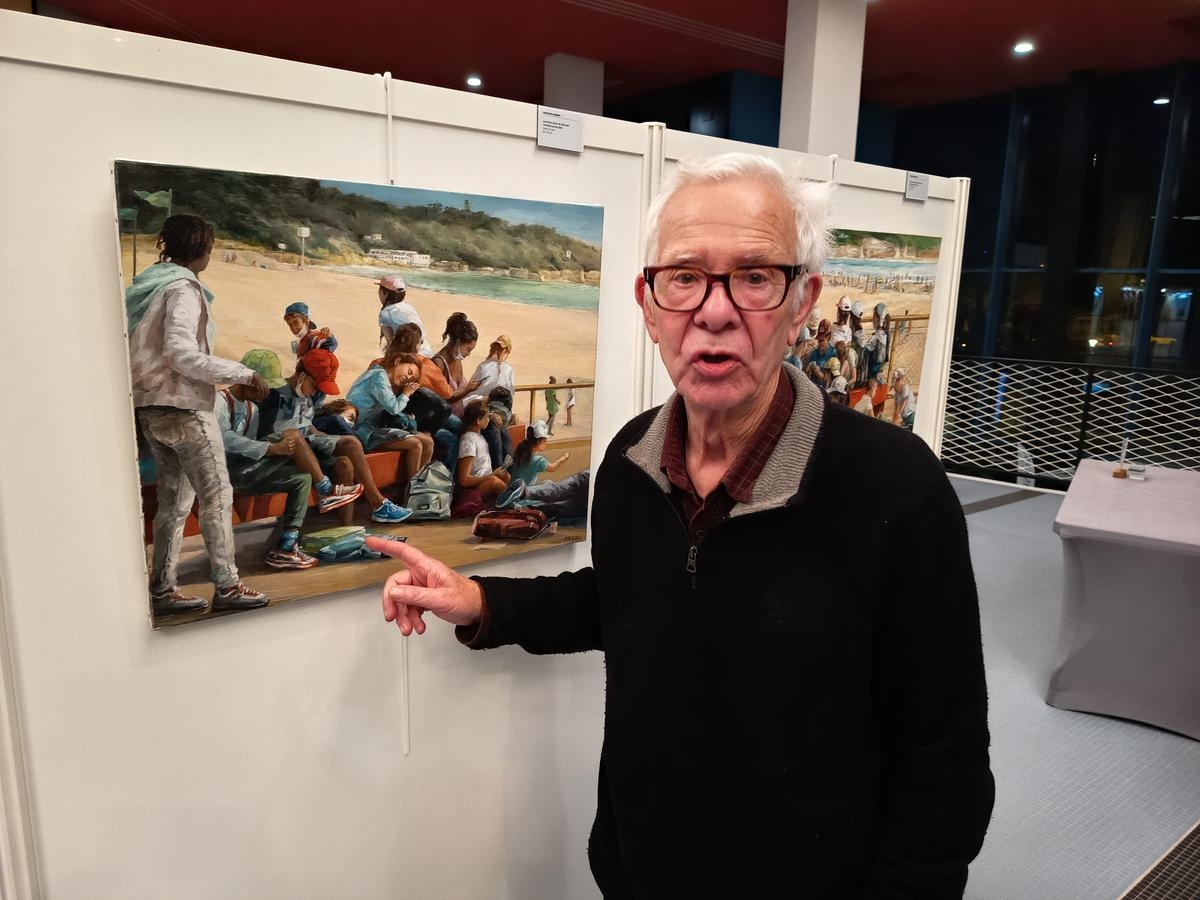 O artista Philippe Robert, radicado em Talmont, é um dos destaques da mostra Palais Royan Events.