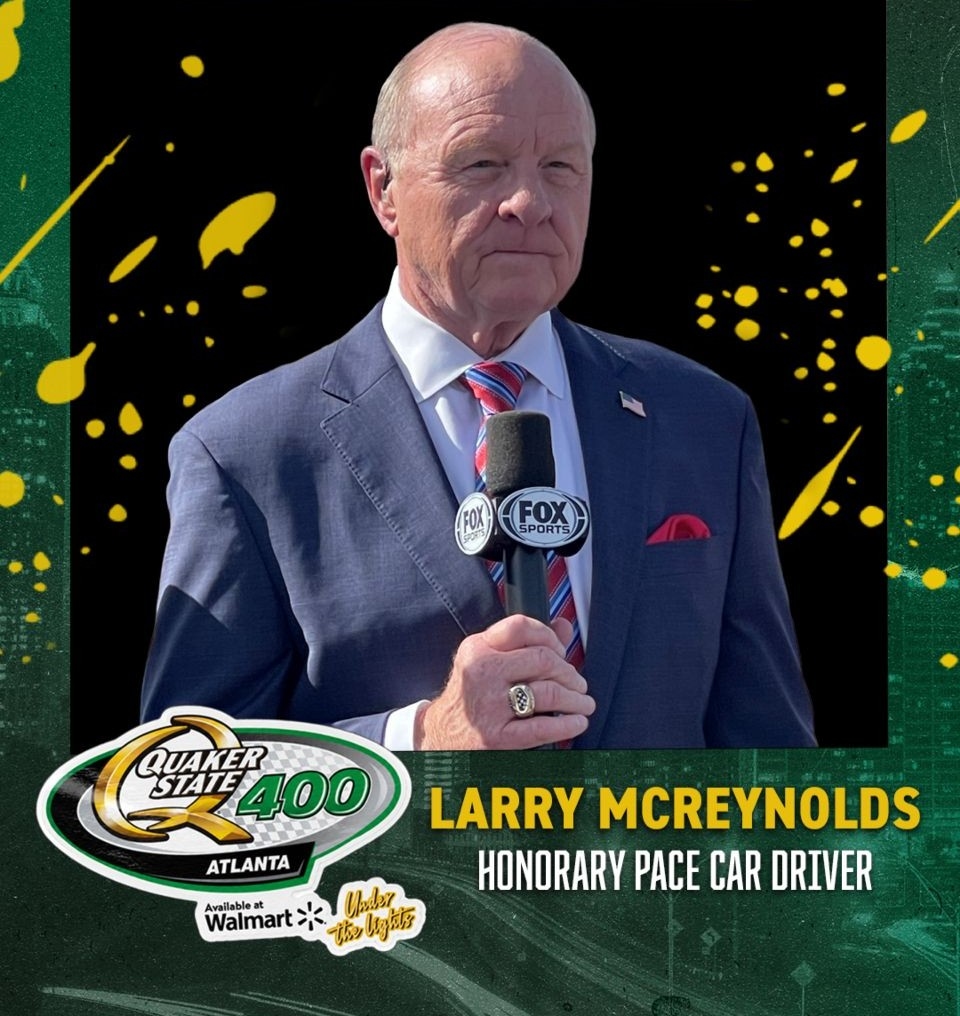 Larry McReynolds named Honorary Pace Car Driver for Quaker State 400 Available at Walmart