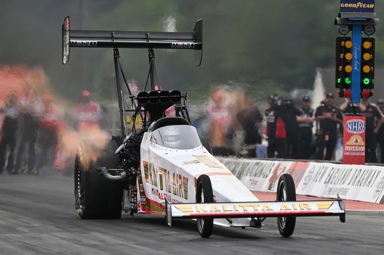 Shawn Langdon NHRA New England Final Round Delayed by Rain