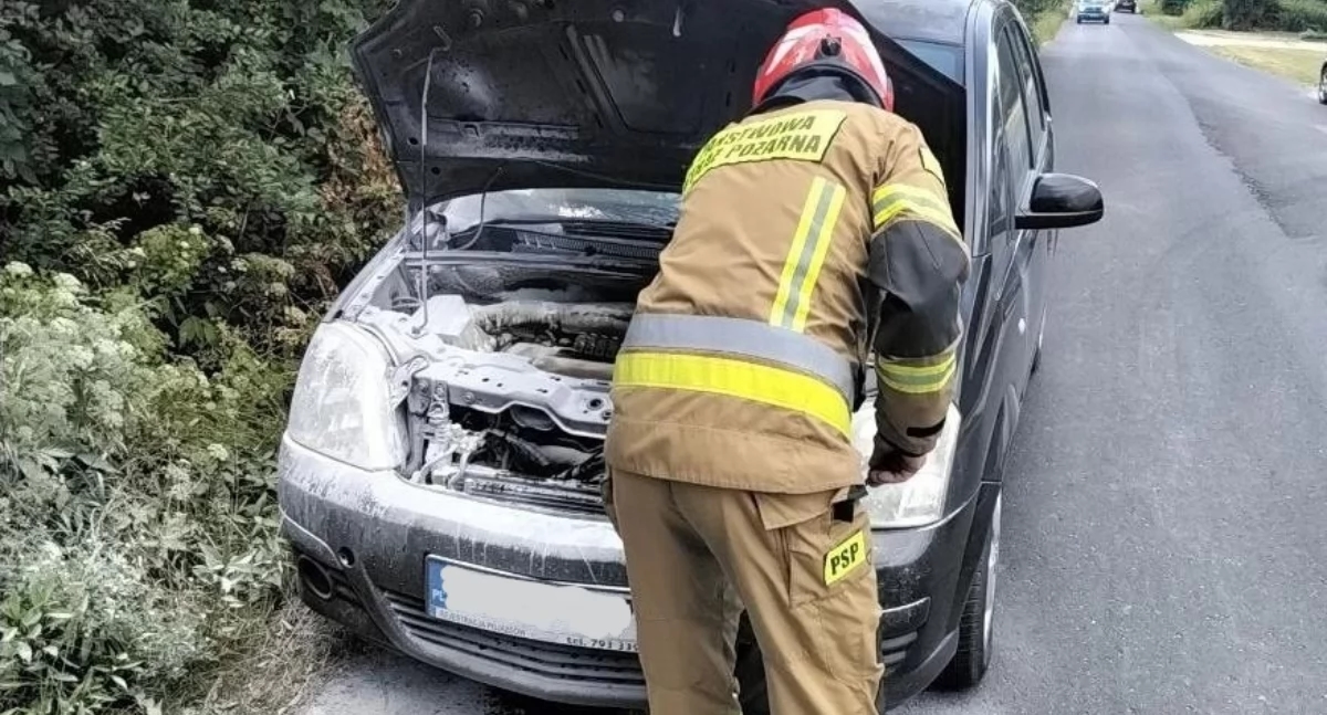 Incendio de coche en Trzebnica