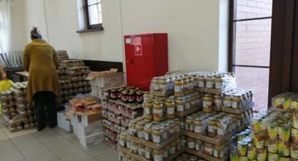 Food parcels in the Wisznia Mała commune