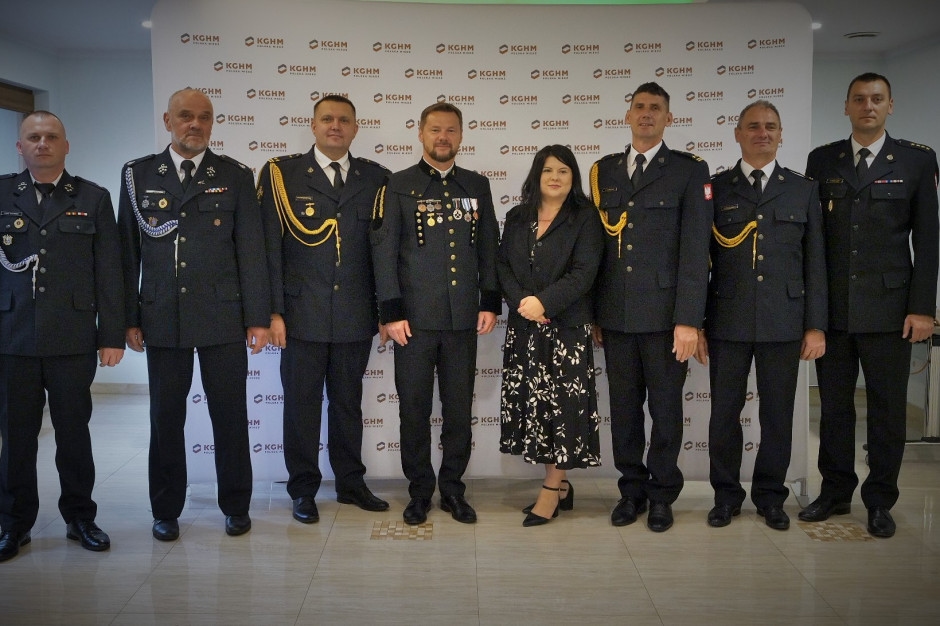 Cooperation between firefighters from KGHM and nearby units