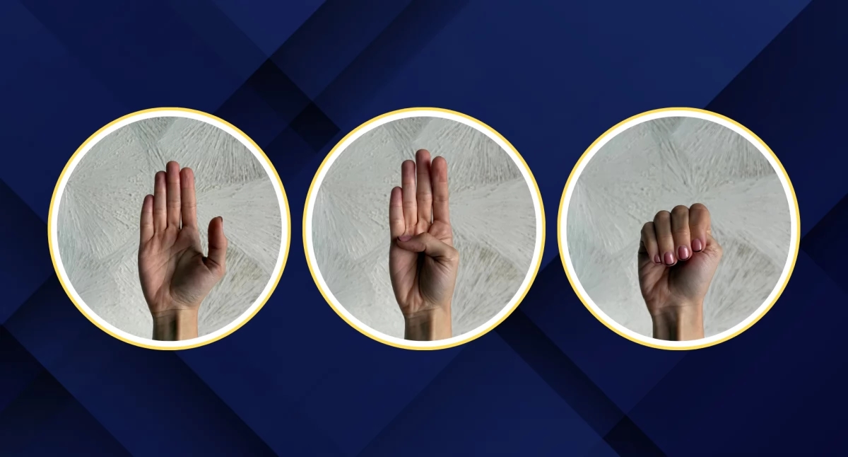 The "Help me" gesture can save a life. Victims of violence don't scream—they show their hand.