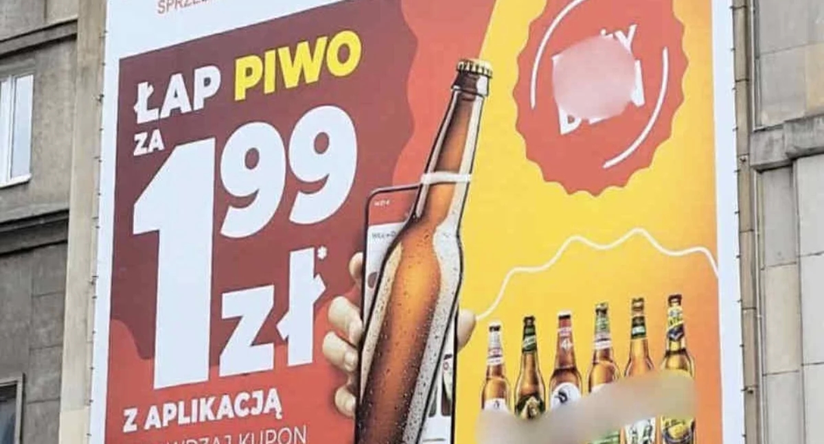 I cartelloni pubblicitari che promuovono la birra sono ovunque. La lotta contro l'alcolismo inizia negli spazi pubblici.