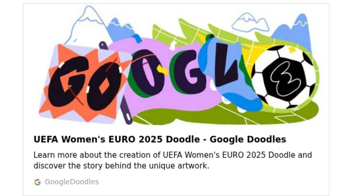 Google celebra el inicio de la EURO Femenina de la UEFA 2025: horarios de España y dónde verlo