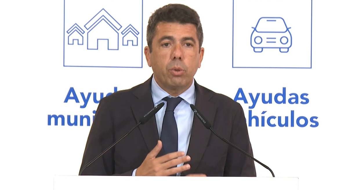 Mazón carga contra Sánchez por "el ahogo creciente" financiero a Valencia tras la DANA