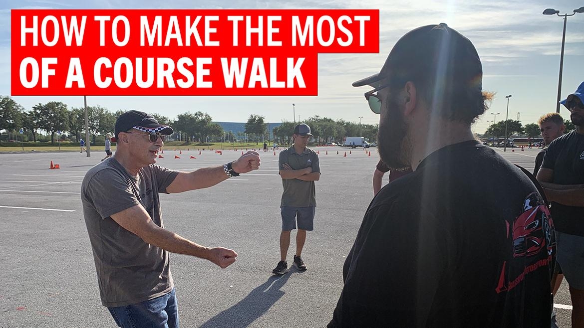 Autocross success starts with a successful course walk