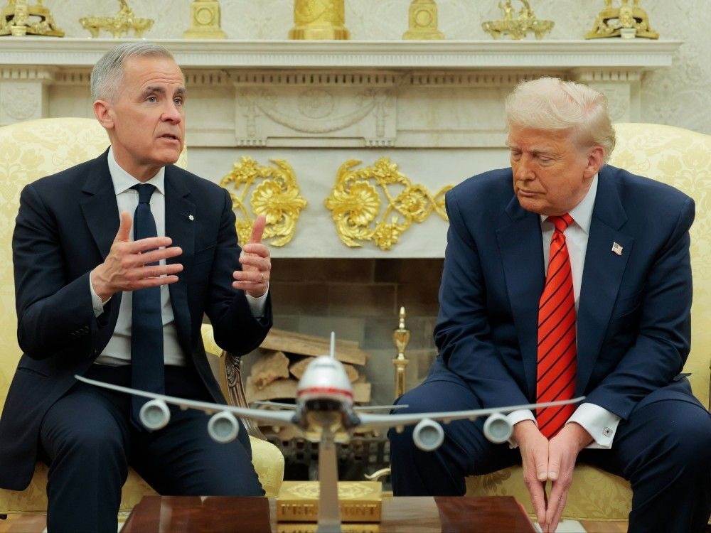 What was said in Trump’s meeting with Carney, including ‘never say never’ to Canada as 51st state