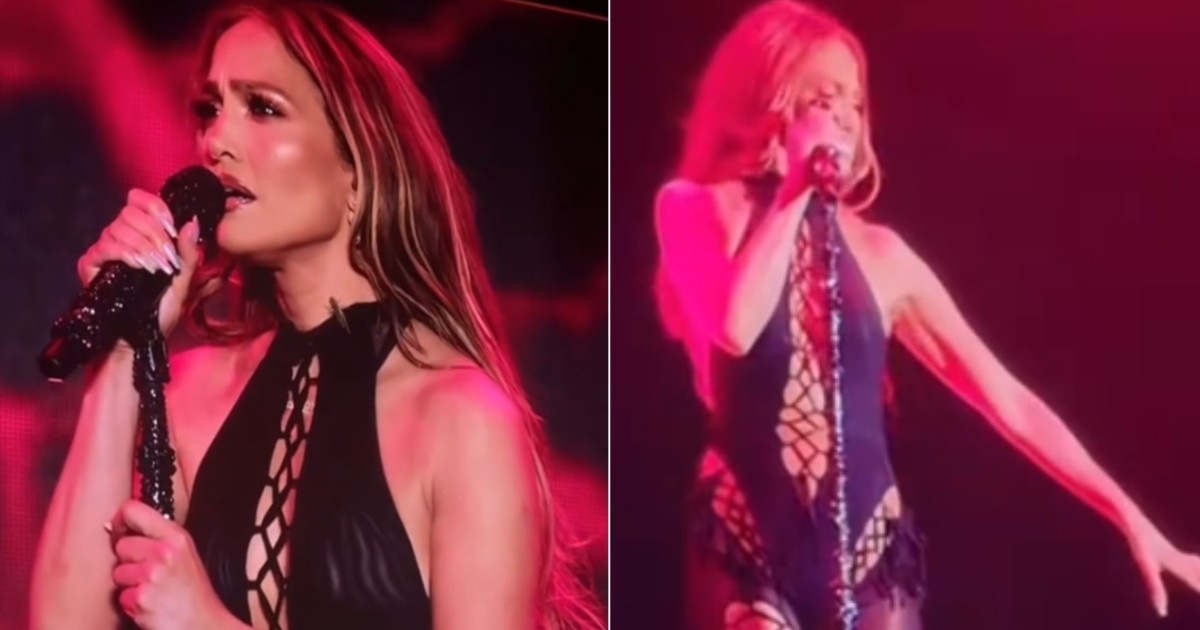 "Beni gıdıklıyordu": Jennifer Lopez'in konseri sırasında boynuna bir cırcır böceği kondu ve Lopez onu dramatik bir hareketle uzaklaştırdı, bu hareket viral oldu - VİDEO
