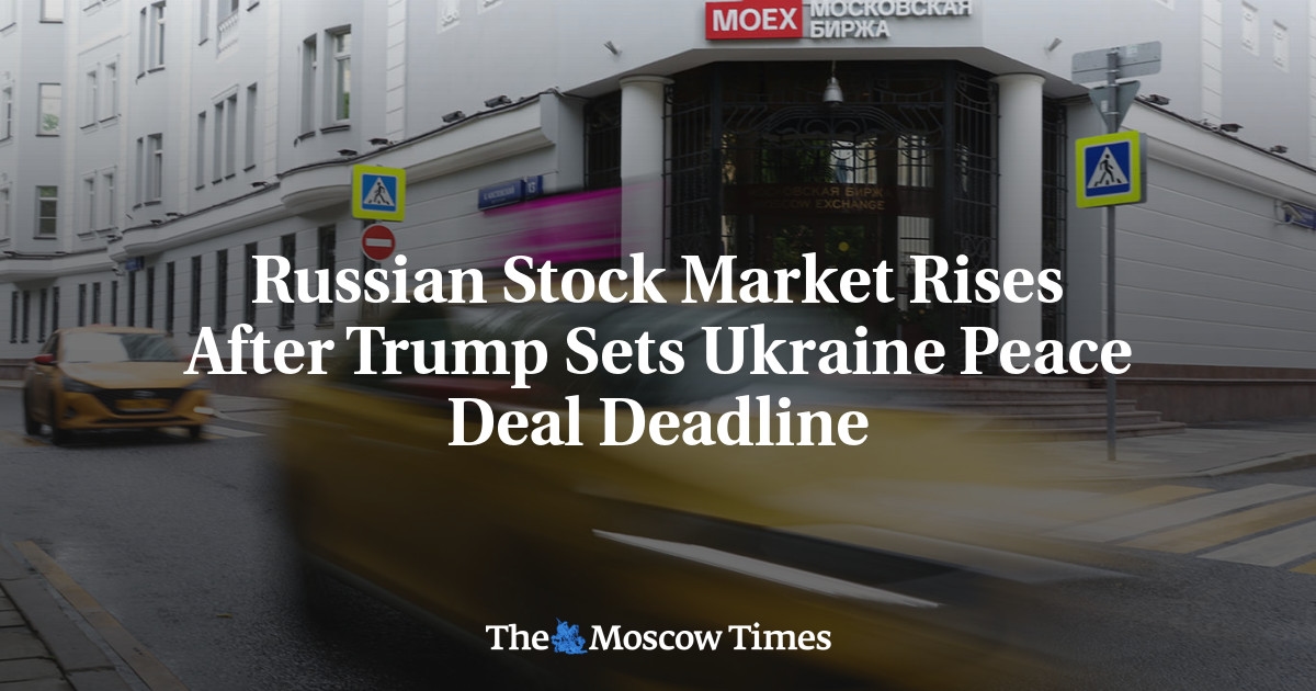 Russische aandelenmarkt stijgt nadat Trump deadline voor vredesakkoord met Oekraïne heeft vastgesteld