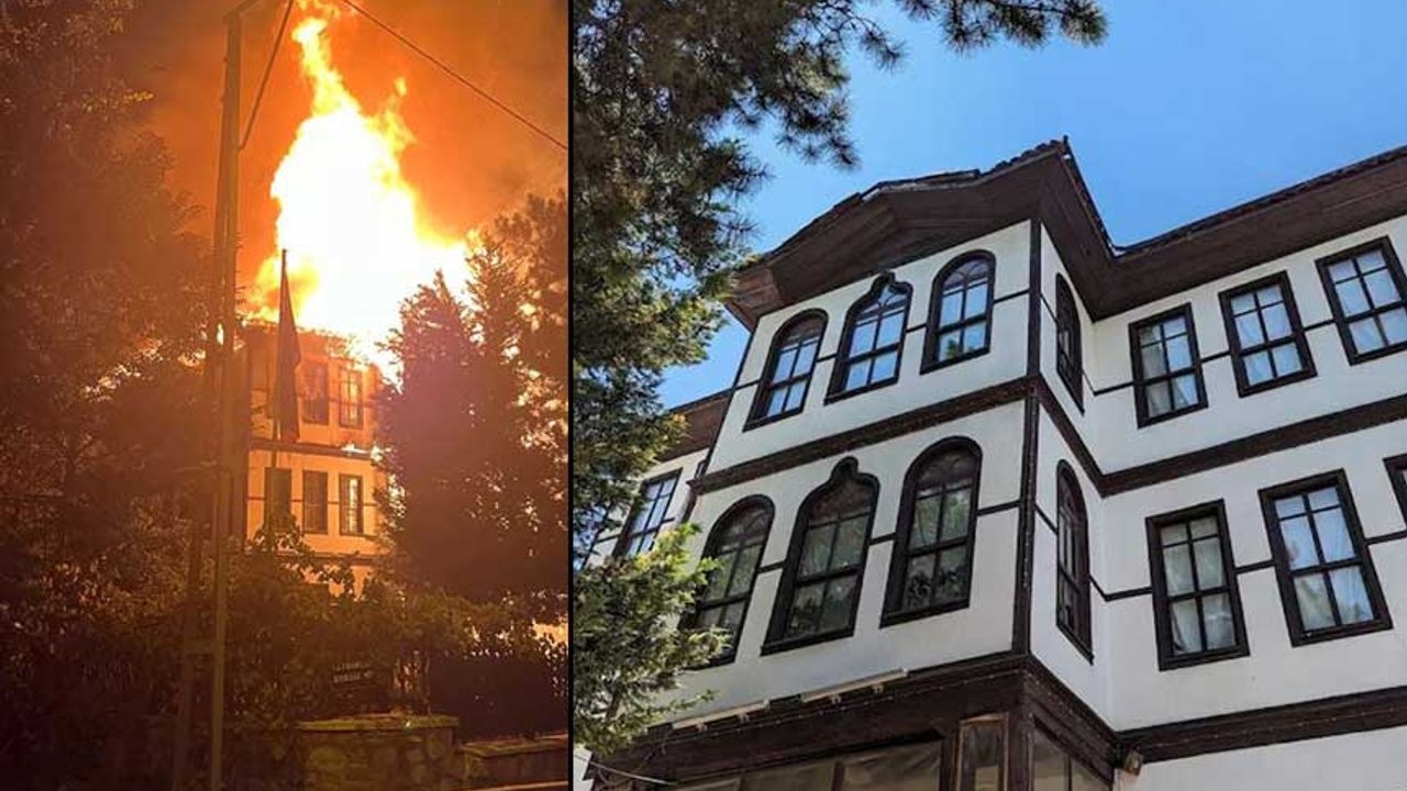 The historic Keyvanlar Mansion was reduced to ashes