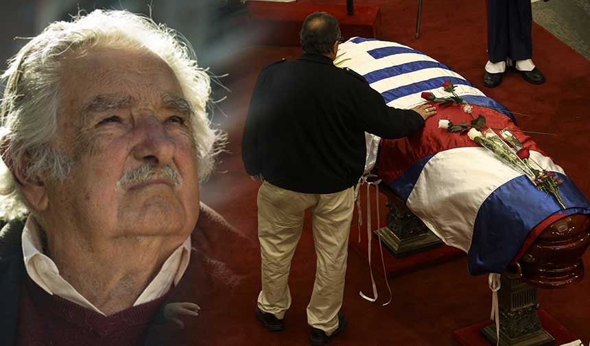 Der ärmste Präsident Mujica wurde auf seine letzte Reise geschickt