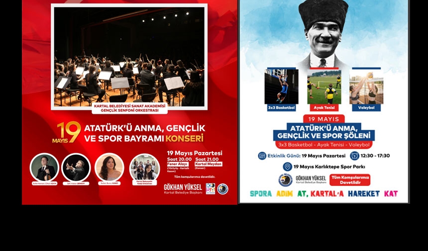A Celebration Befitting May 19 from Kartal Municipality: A Holiday Full of Sports and Art