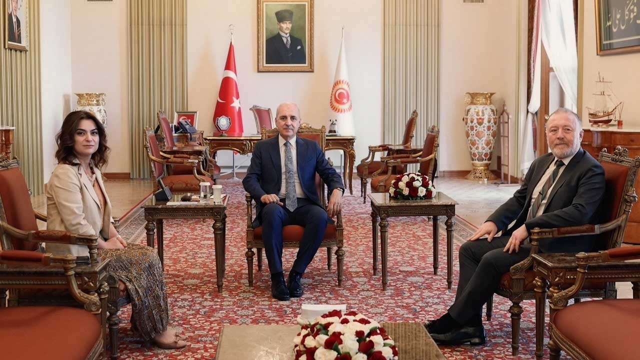Visita del Partido DEM al presidente de TBMM, Numan Kurtulmuş