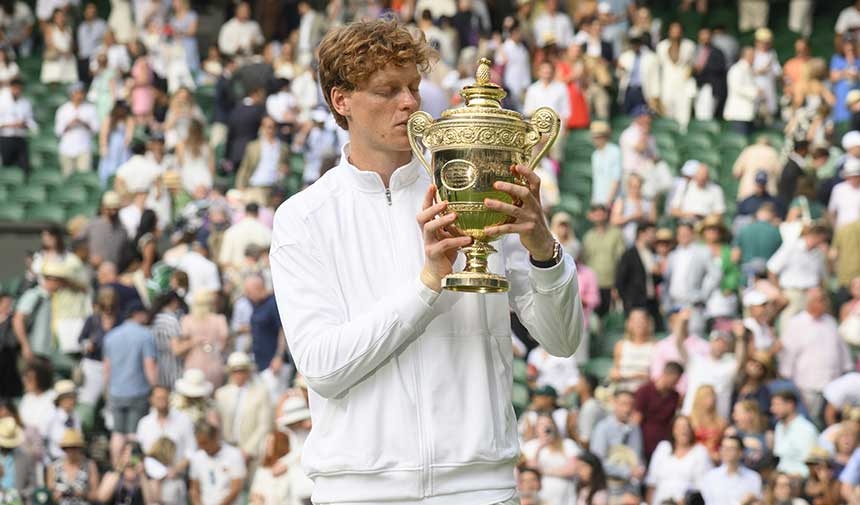 Sinner gelang als Erster der Pokalsieg in Wimbledon