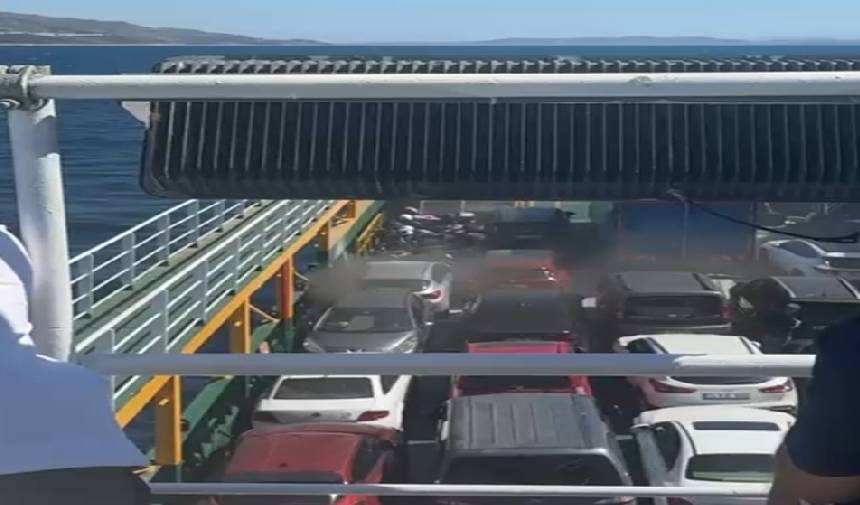 Se produjo un incendio en un ferry frente a la costa de la isla de Mármara.