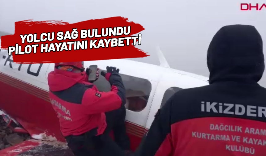 L'épave de l'avion qui s'est écrasé en route pour Rize a été retrouvée ! Le pilote est décédé, le passager a survécu.