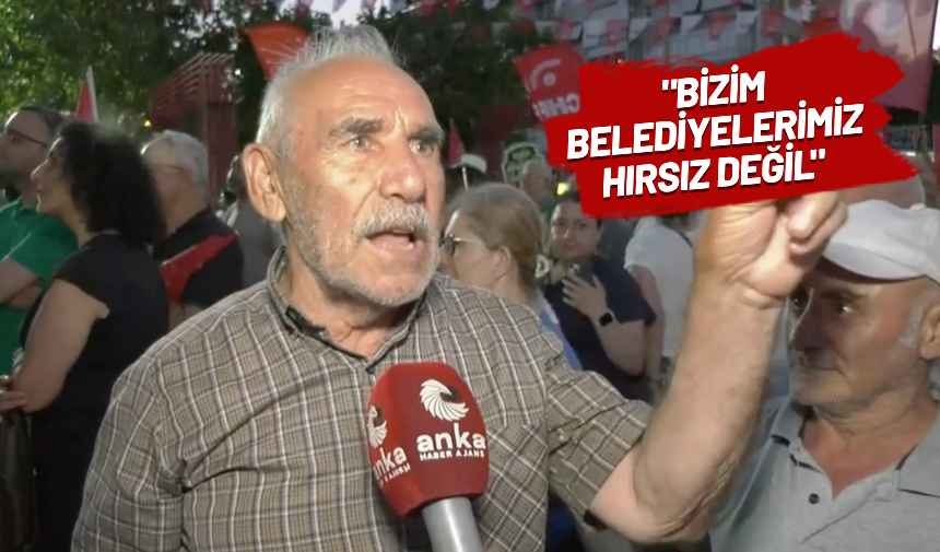 Ein Bürger, der mit den Worten „Ich kann kein Brot kaufen“ protestierte, sagte: „Ich fordere Tayyip zum Rücktritt auf.“