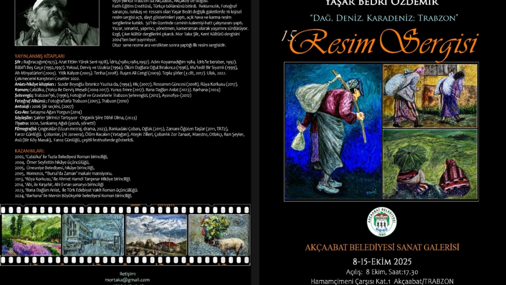 Yaşar Bedri Özdemir's "Mountain. Sea. Black Sea: Trabzon" Exhibition Opens in Akçaabat